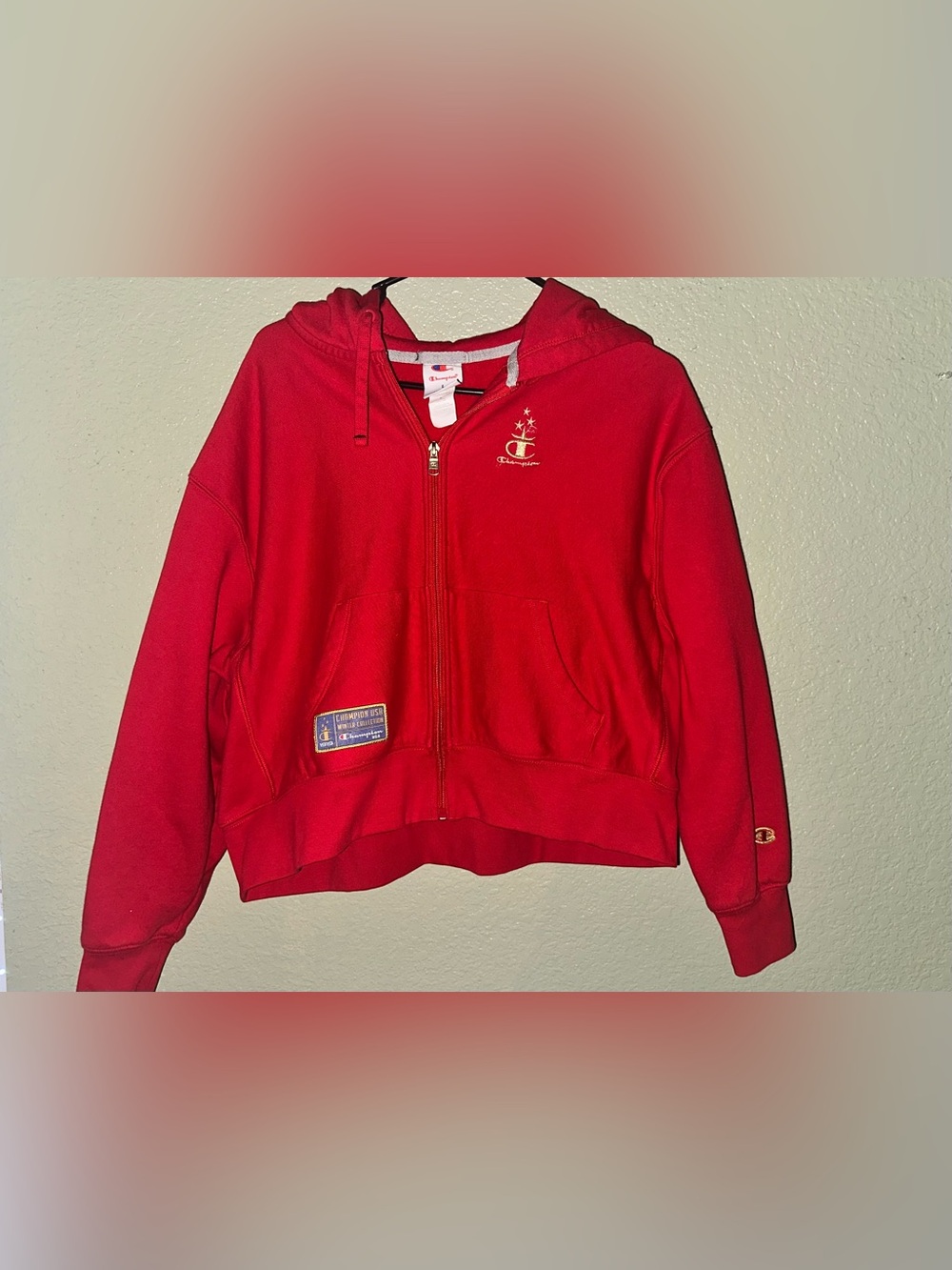 Champion Red Sweatshirt/Pants set